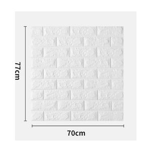 Pack 10 Lamina Papel Mural Autoadhesivo 3d Ladrillo 70x80 Rosado