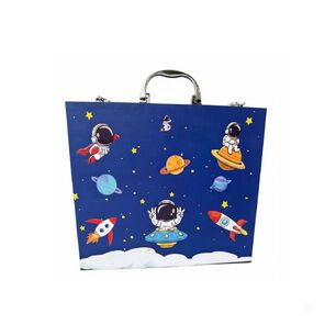 Kit De Dibujo Y Pintura Infantil Malet&iacute;n Astronauta