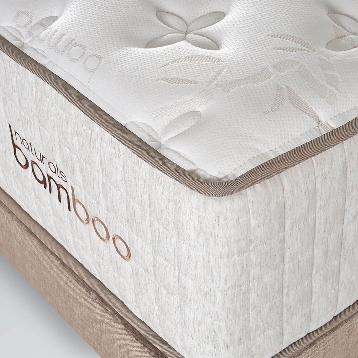 Cama Europea Celta Natural Bamboo / Super King / Base Dividida + Set De Maderas image number 4.0
