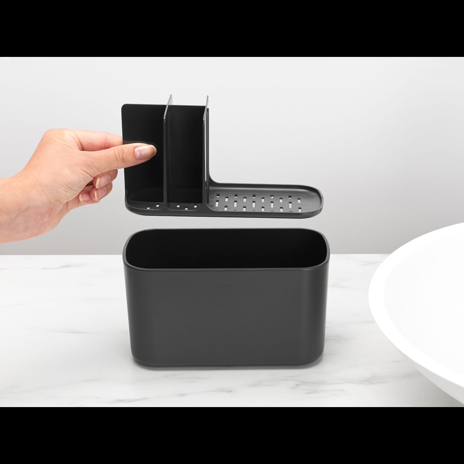 Organizador Para El Ba&ntilde;o Renew Dark Grey image number 3.0