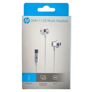 Audifonos Alambricos Manos Libres Usb C Blanco Dhh-1126