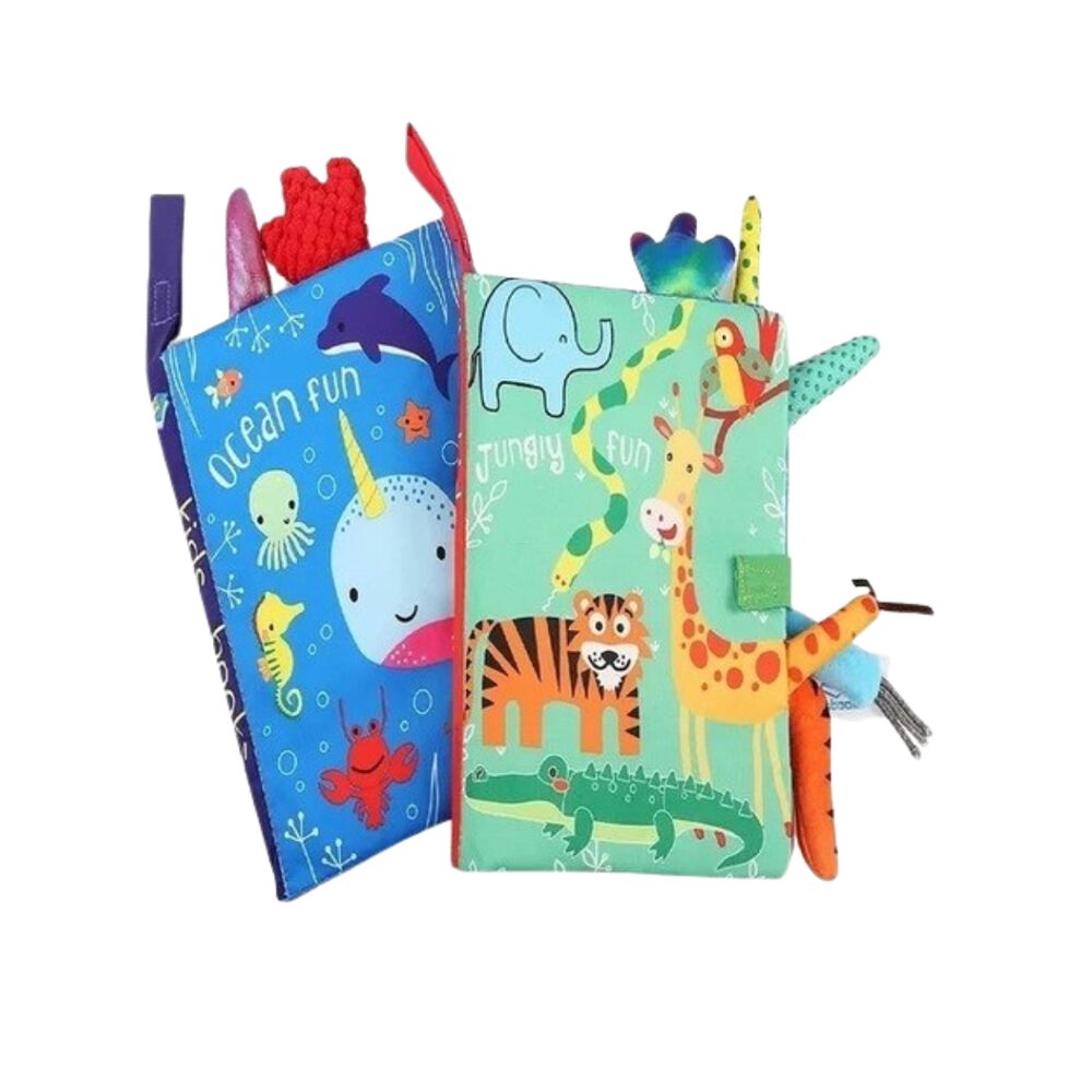 Libro De Tela Interactivo Sensorial Para Bebe Y Niños image number 1.0