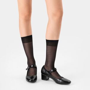 Zapatos Mary Jane Con Taco Charol C&oacute;modo Mujer Weide Ghe31