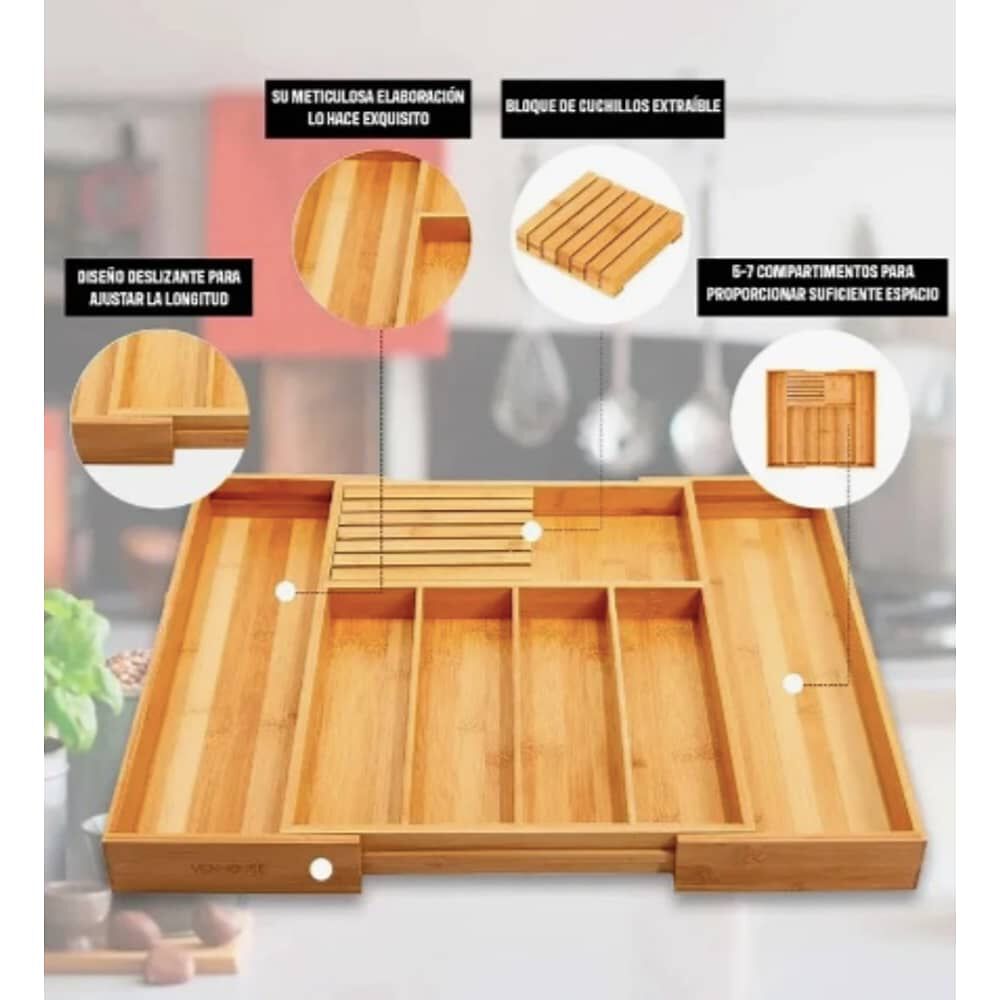 Organizador De Cubiertos Bamb&uacute; image number 2.0