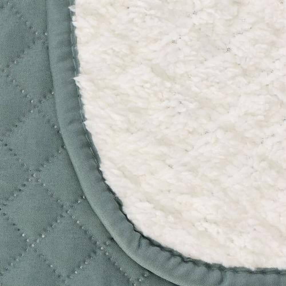 Quilt Andes Sherpa Liso Verde 2 Plazas image number 2.0