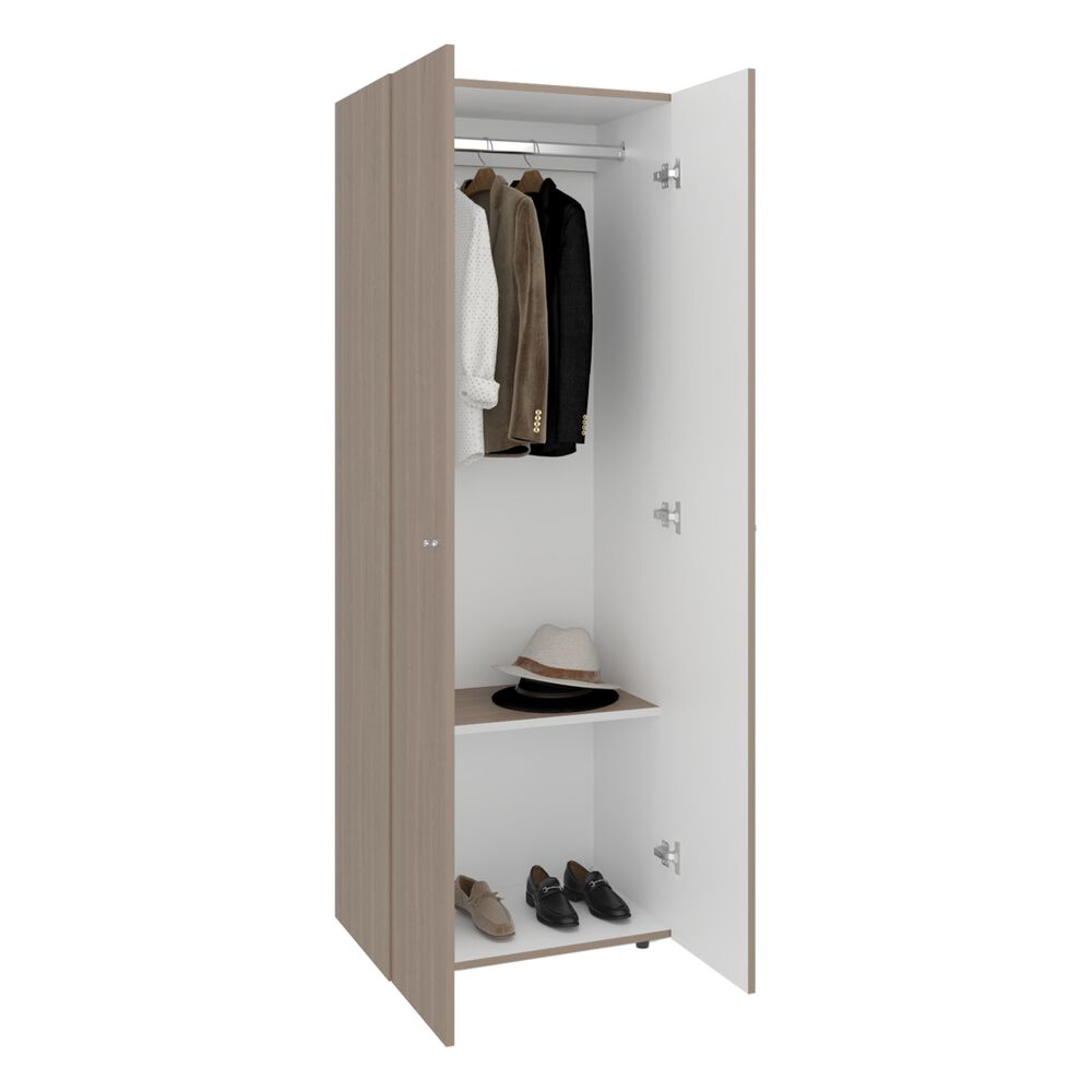 Closet 1 Colgador 2 Puertas 170x60x40,2 Cm image number 1.0