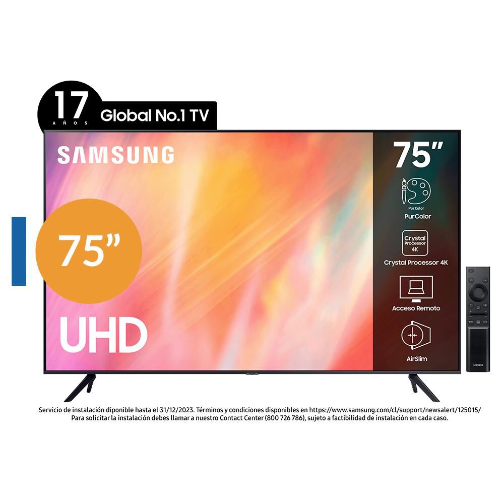 Led 75" Samsung AU7000 / Ultra HD 4K / Smart TV image number 0.0