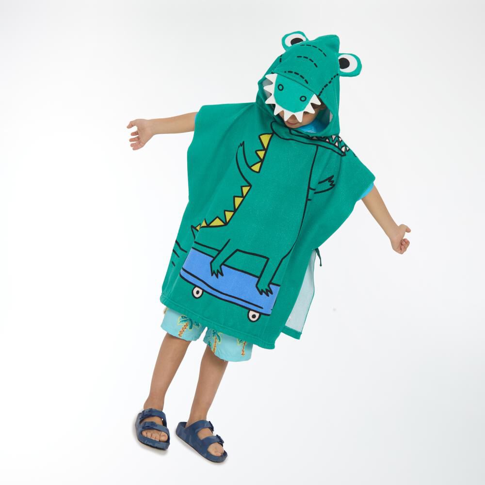 Toalla Playa Capucha Casaideal Kids Dino / 60 X 120 Cm image number 2.0