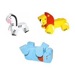 Bloques Y Figuras De Animales Para Armar Construye Tu Animal
