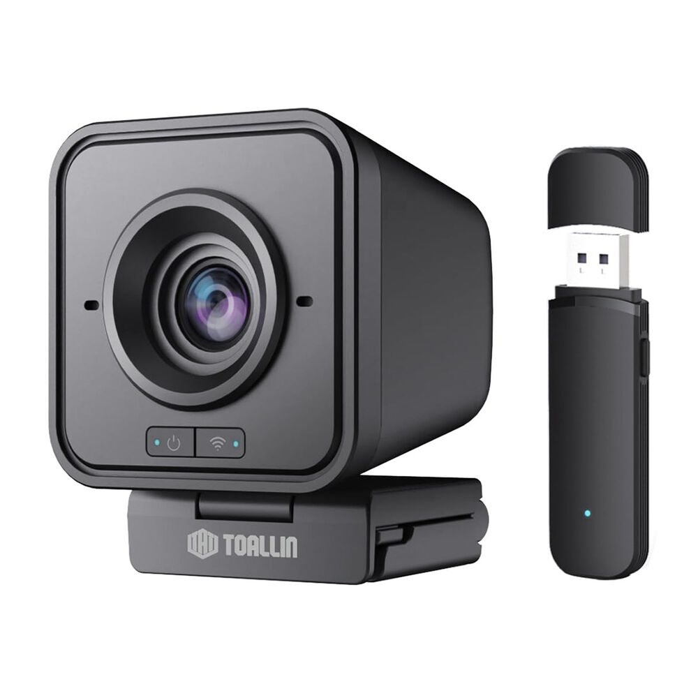 Webcam Inal&aacute;mbrica Hd 1080p Con Micr&oacute;fono Y Cancelaci&oacute;n De Ruido image number 0.0