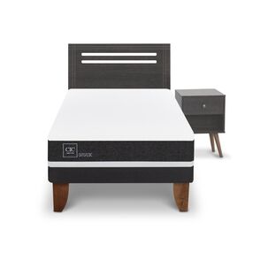 Cama Europea Cic Ortopedic / 1.5 Plazas / Base Normal + Set De Maderas