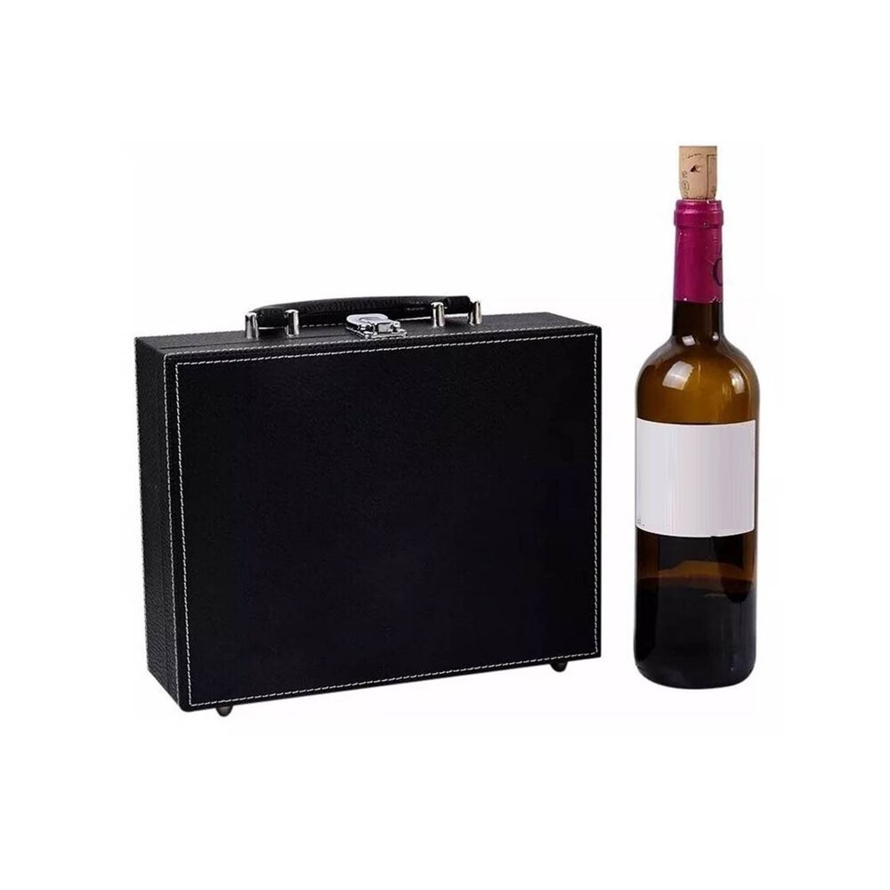 Set Malet&iacute;n Descorchador De Vino Eco Cuero Elegante image number 2.0