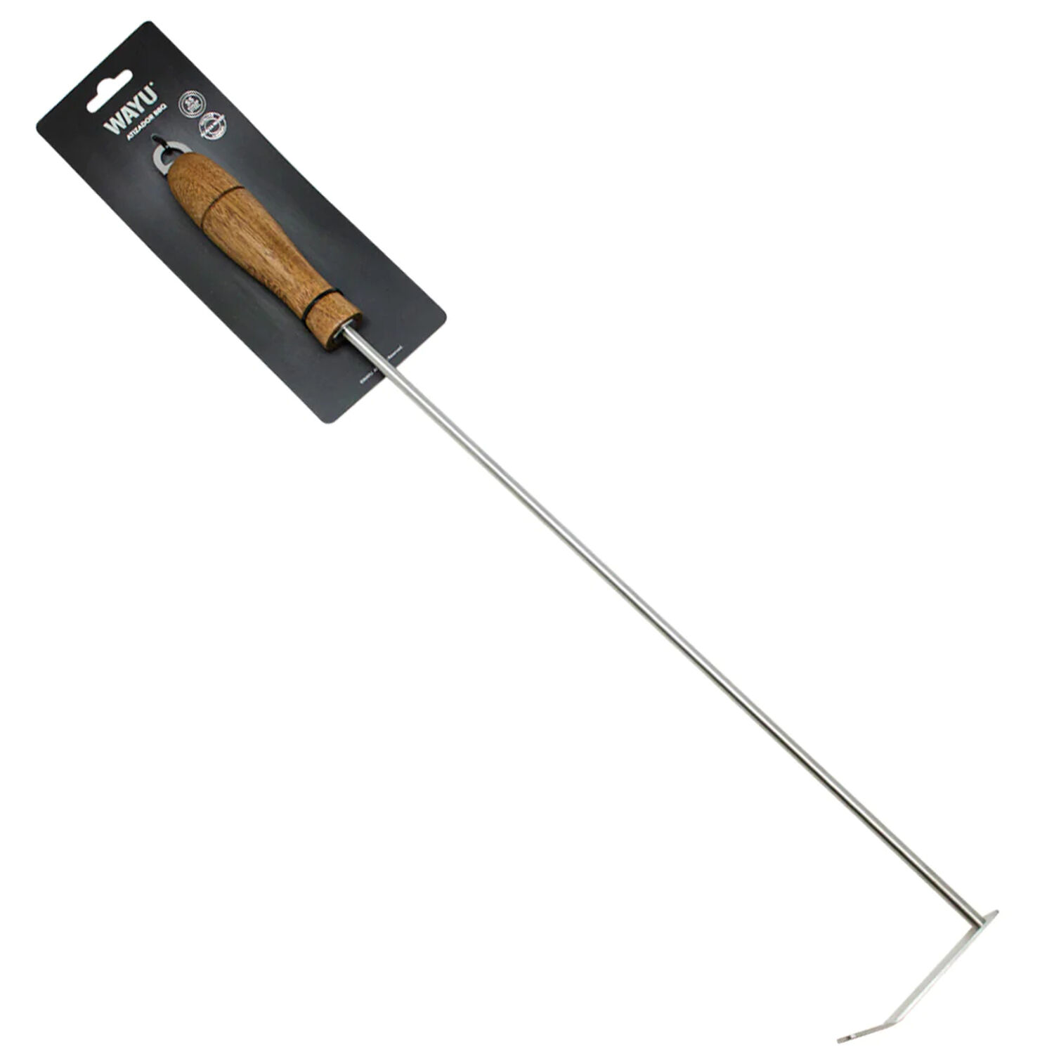Atizador 50cm Wayu Parilla Asado Metalico Mango Madera Bbq image number 4.0
