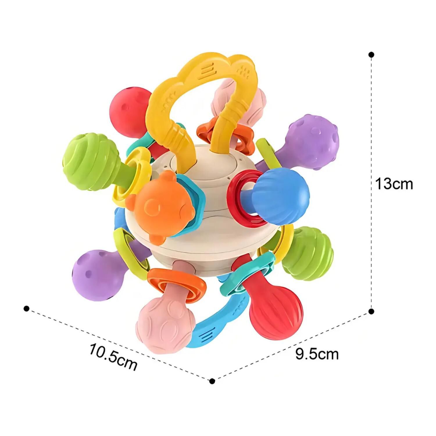 Juguete Mordedor Rascador Pelotas Sensoriales Para Bebes image number 1.0