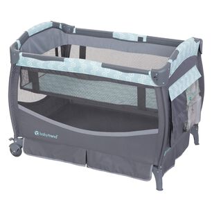 Cuna Corral Deluxe Ii Hexagon Geo Con M&uacute;sica Y Mudador