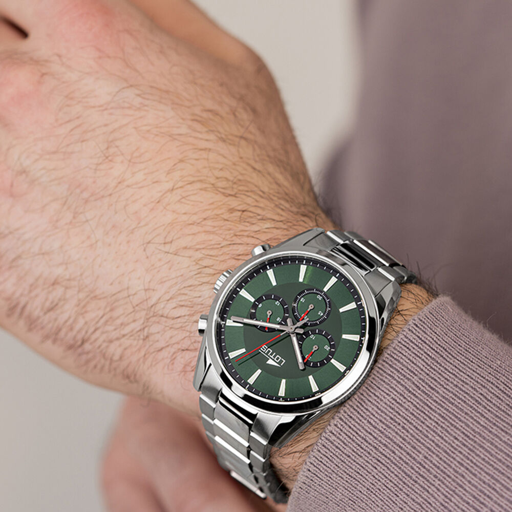 Reloj 18922/4 Lotus Verde Hombre Chrono image number 3.0