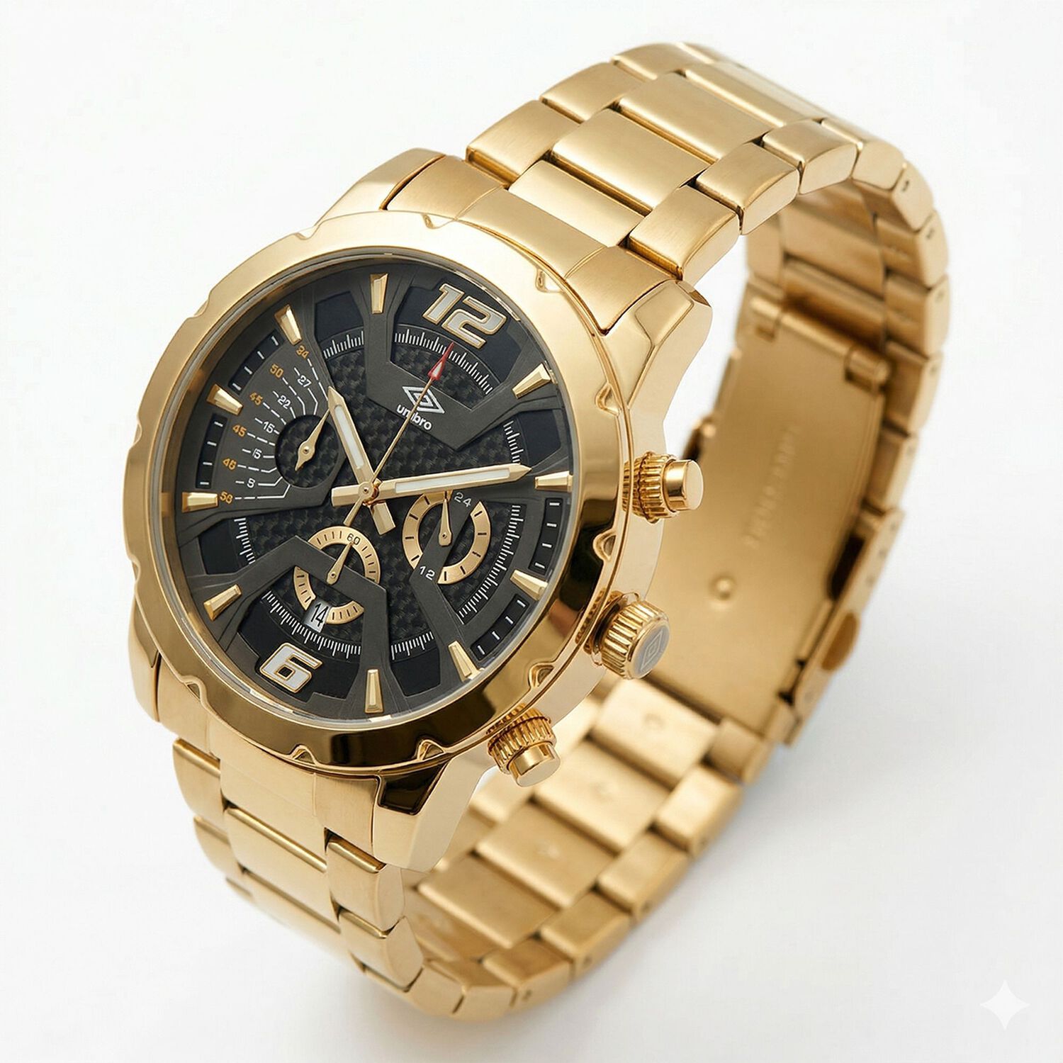 Reloj An&aacute;logo Hombre Umbro Plus Dorado Umbp-1500-79 image number 2.0