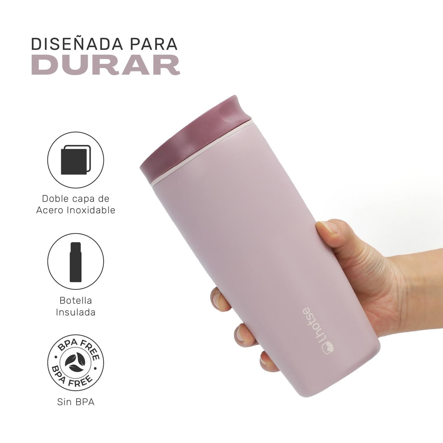 Vaso Mug T&eacute;rmico Agua Caf&eacute; Acero Inox Termicup 590 Ml Lhotse image number 2.0