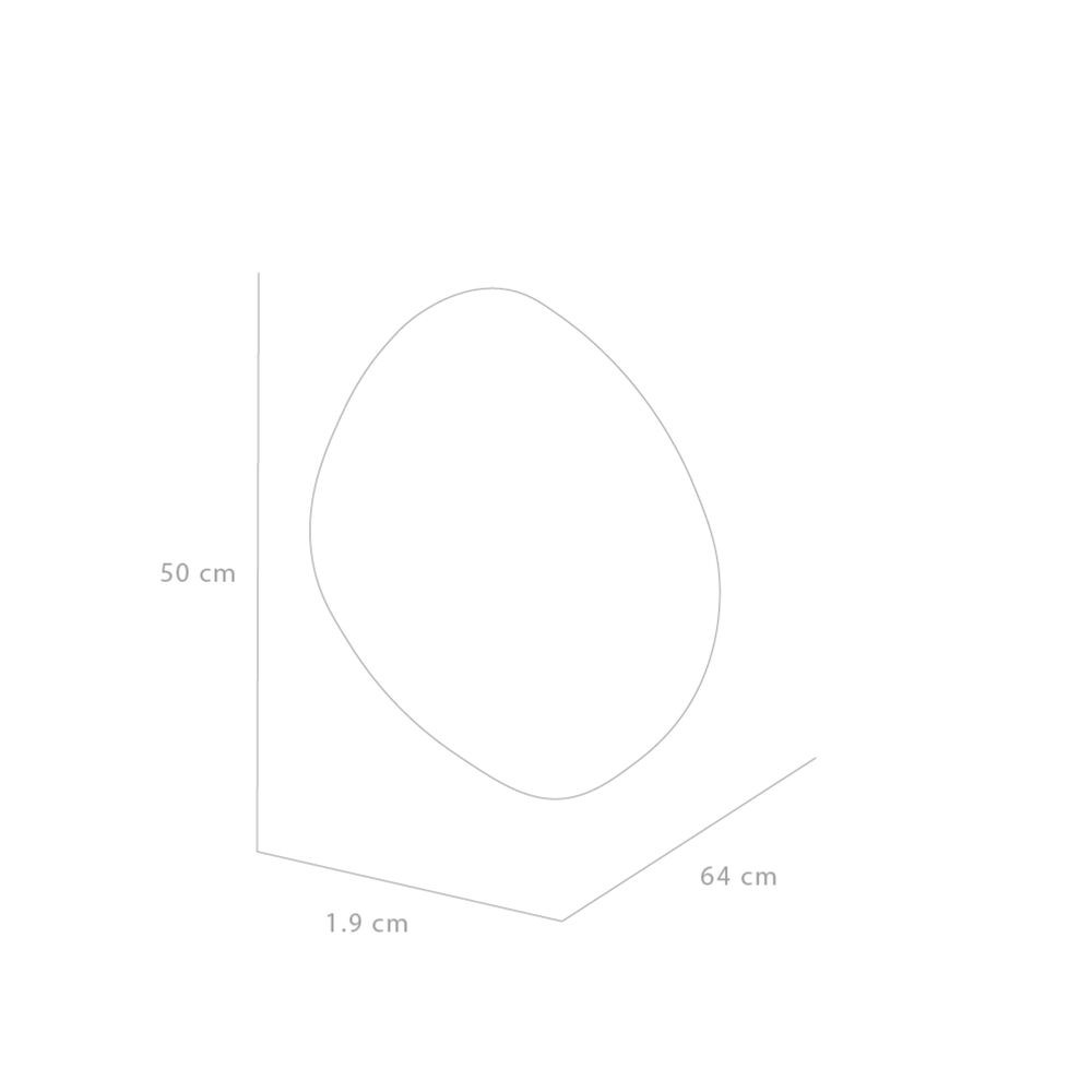 Espejo Forma Irregular50x64x1,9 Cm image number 8.0