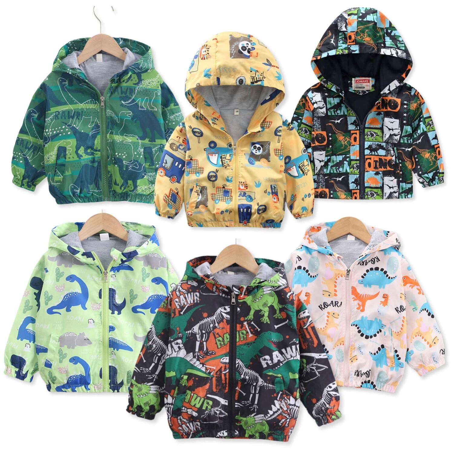 Cortaviento Impermeable Chaqueta Estampado Ni&ntilde;o Y Beb&eacute; Green Surtidos image number 0.0