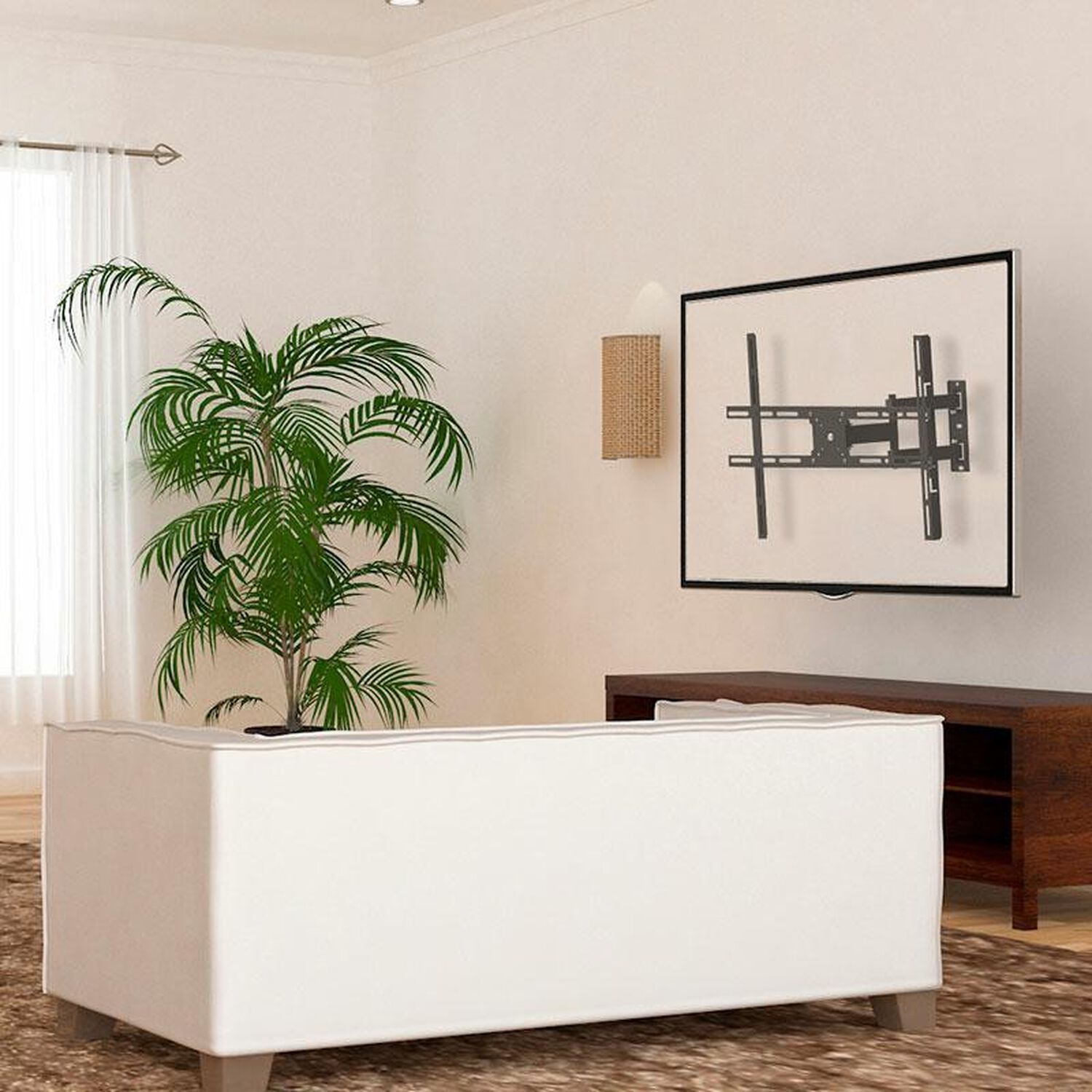 Soporte Para Tv Con Brazo De 23cm 10" A 70" 360 + Soporte Deco Sbrp430 image number 1.0