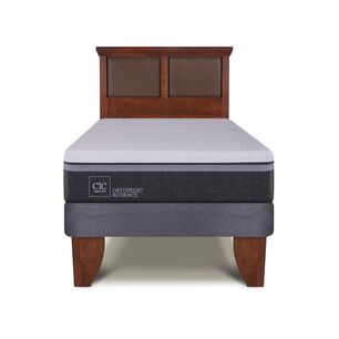 Cama Europea Cic Ortopedic Advance / 1.5 Plazas / Base Normal + Respaldo