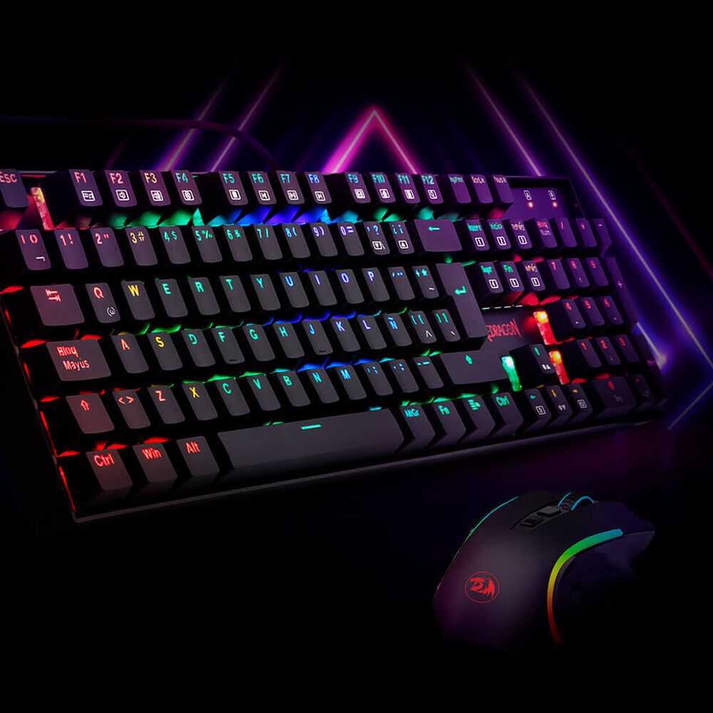 Kit Gamer Redragon Teclado Mecánico Mitra + Mouse Griffin image number 5.0