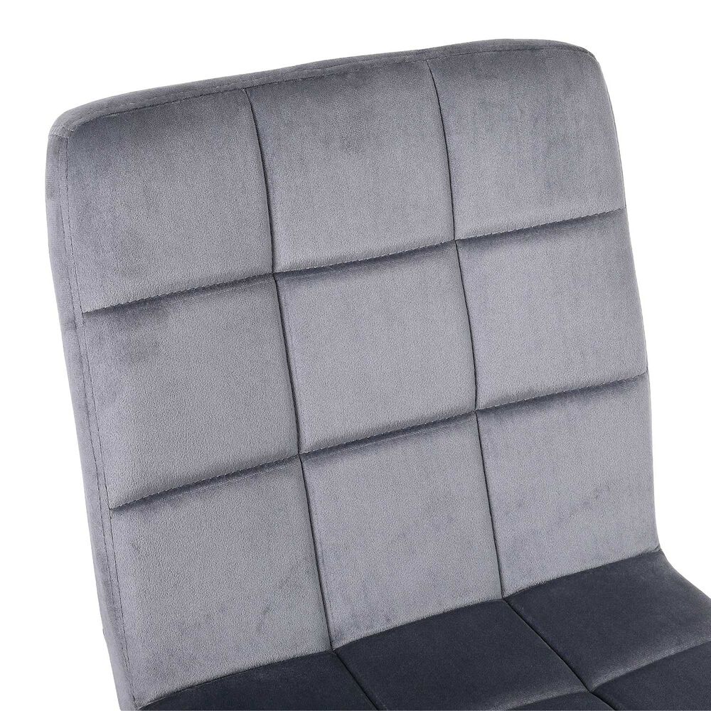 Pack De 4 Sillas De Comedor Modernas Novahus Velvet Gris image number 3.0
