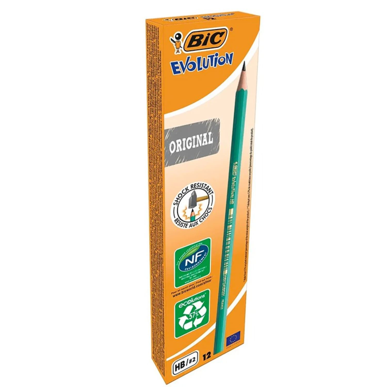 Pack X 4 Cajas De 12 L&aacute;pices Grafitos Hb#2 Sin Goma Ds Bic image number 1.0