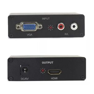 Conversor Vga A Hdmi Con Audio Hd 60hz Full Hd 1080p Hga06