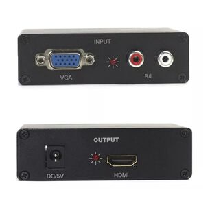 Conversor Vga A Hdmi Con Audio Hd 60hz Full Hd 1080p Hga06