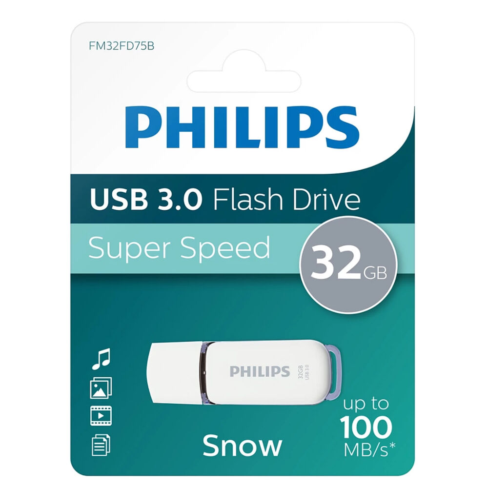 Pendrive 32gb Philips Snow Usb 3.0 Fm32fd75b- Ps image number 0.0