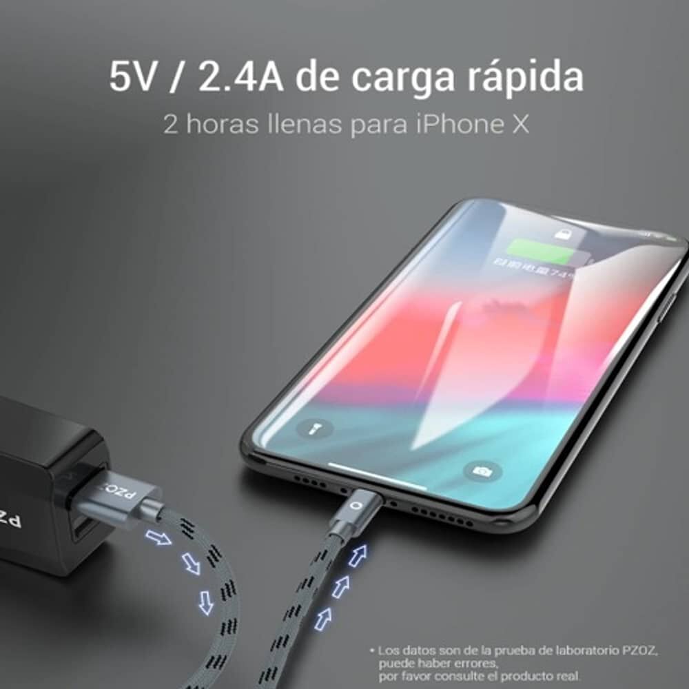 Cable Carga De Celular Carga R&aacute;pida 20 W Usb A Para Iphone, Ios, Ligthing A Usb image number 2.0