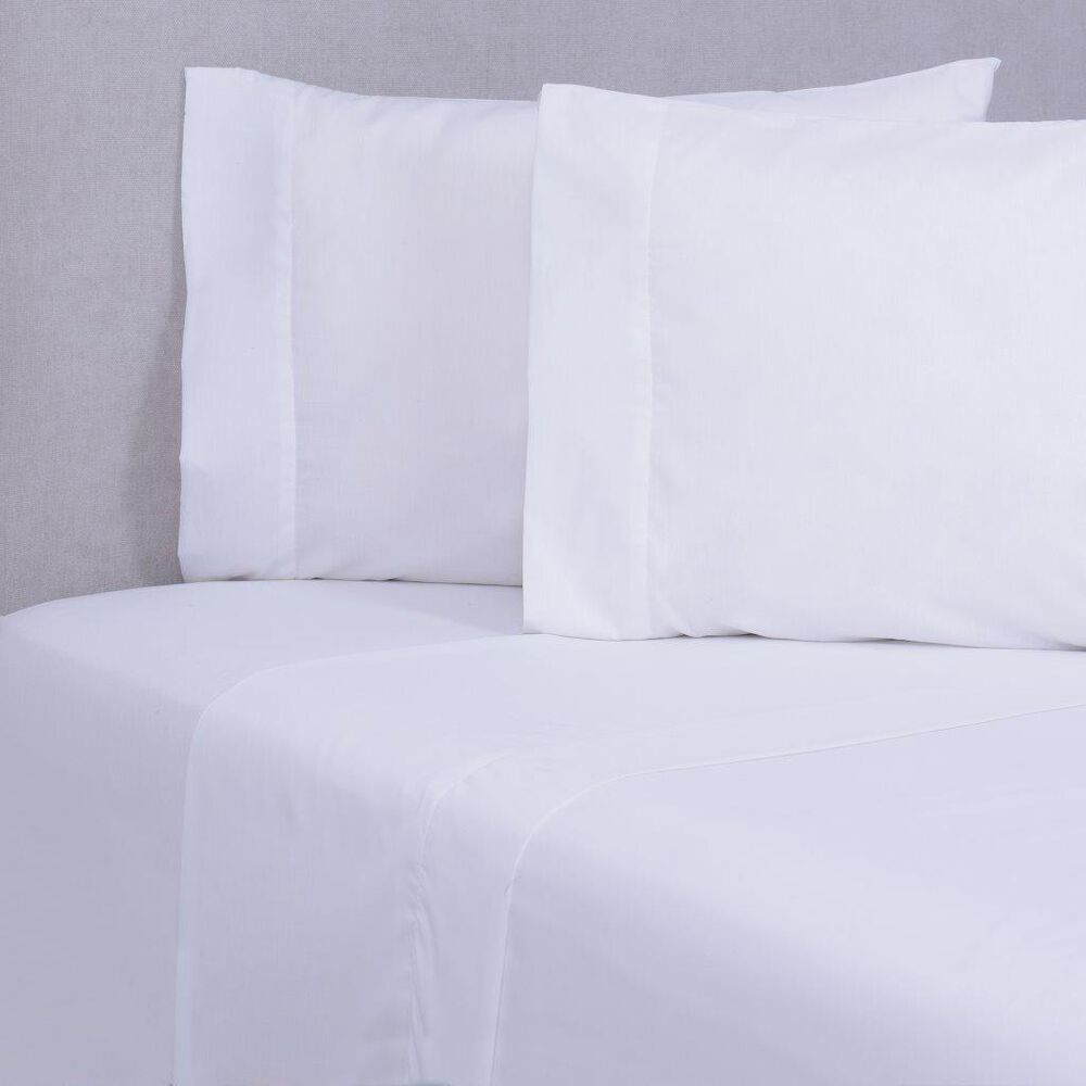 Sabana 180 Hilos Lisas 2 Plaza Blanco image number 0.0