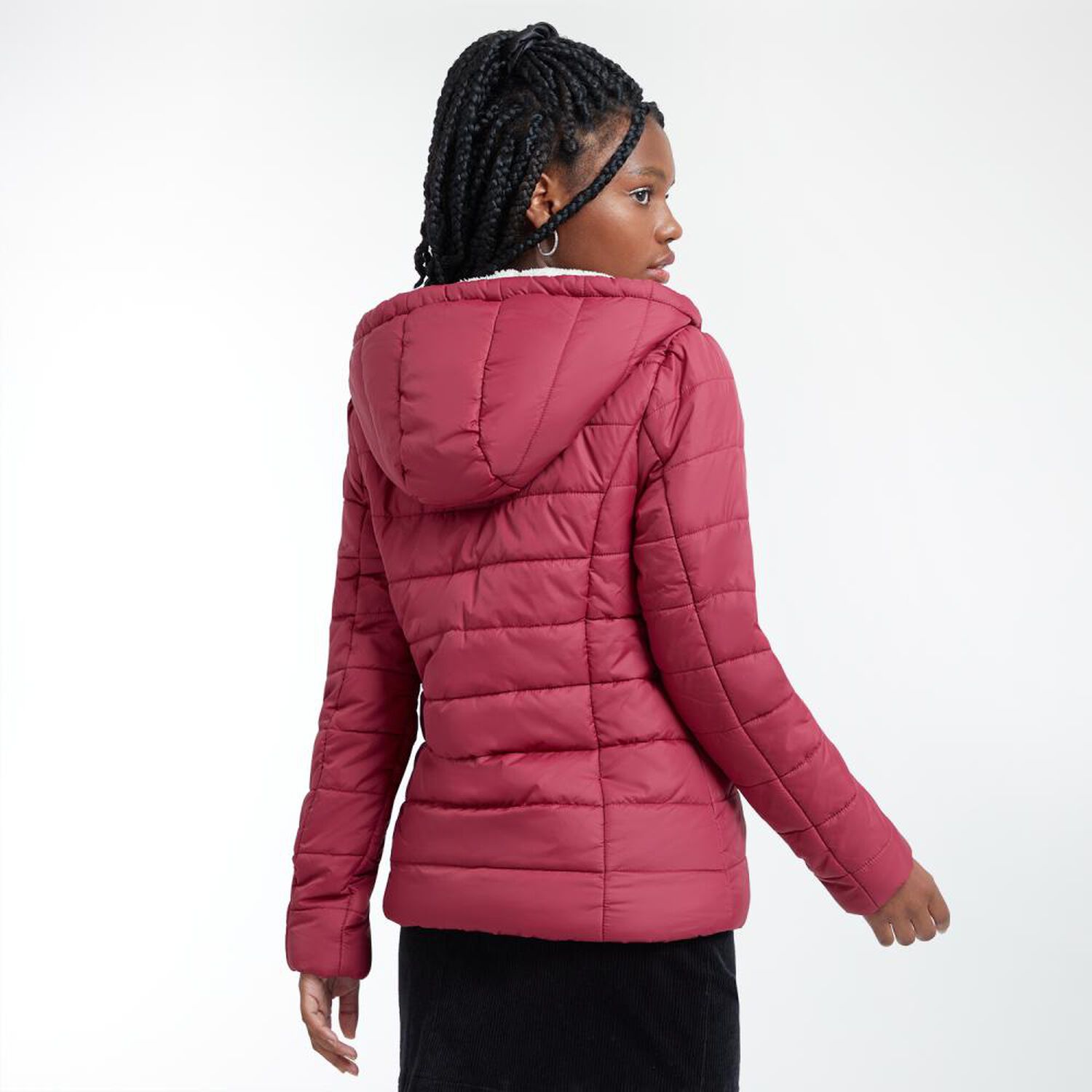 Parka B&aacute;sica Regular Cuello Alto Con Capucha Mujer Rolly Go image number 3.0