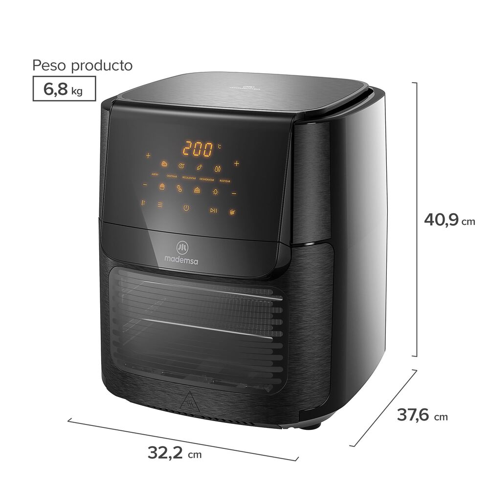Freidora De Aire Mademsa 12l Panel Digital 1700w Maf90 image number 2.0