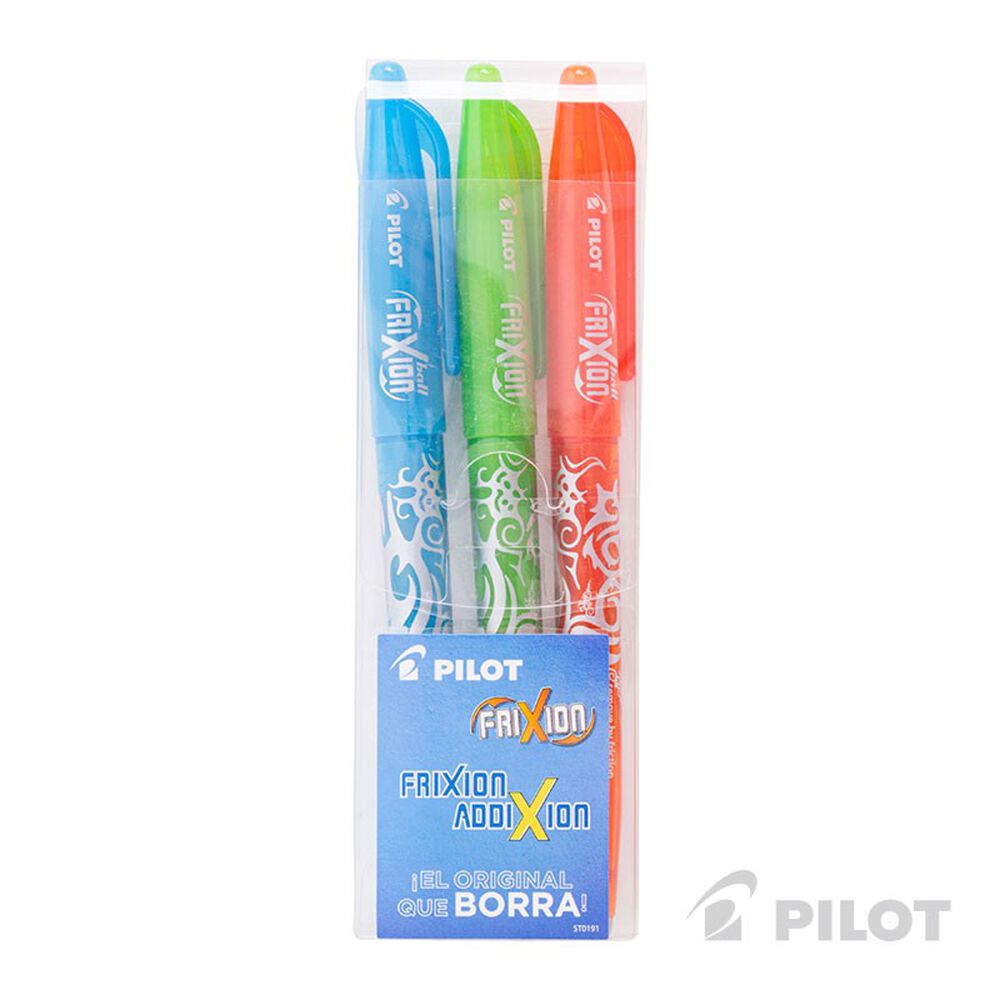 Set 3 Lápices Frixion Addixion 3 Colores image number 0.0