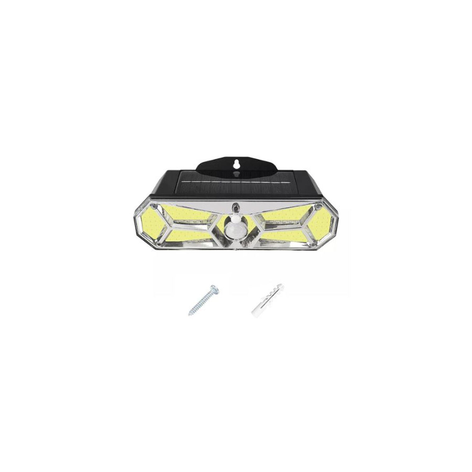 Foco Solar Led De Pared Exterior Con Panel Solar Sensor De Movimiento image number 2.0