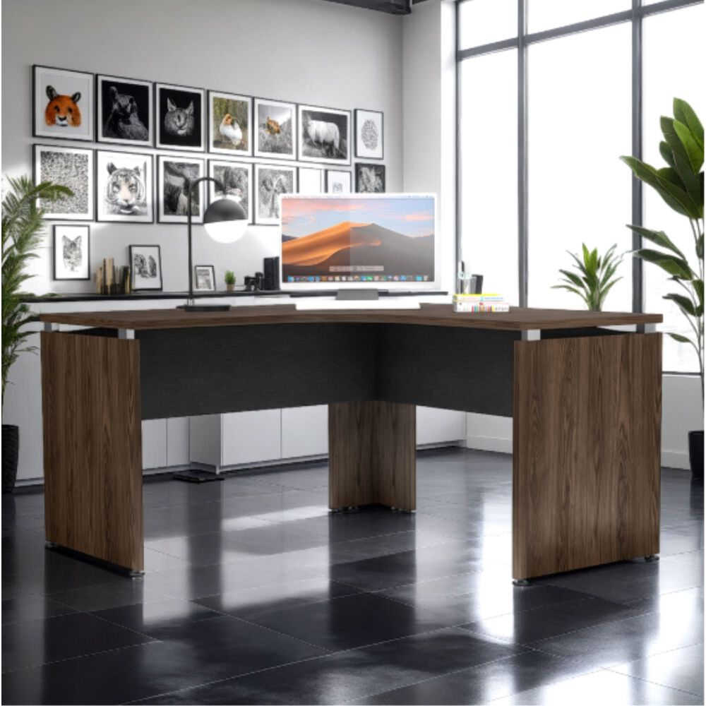 Escritorio Fm-004n - Negro Y Caf&eacute; Oscuro image number 6.0