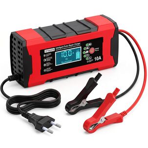 Cargador Bater&iacute;a 12v 10a Auto Moto Carga Rapida Inteligente