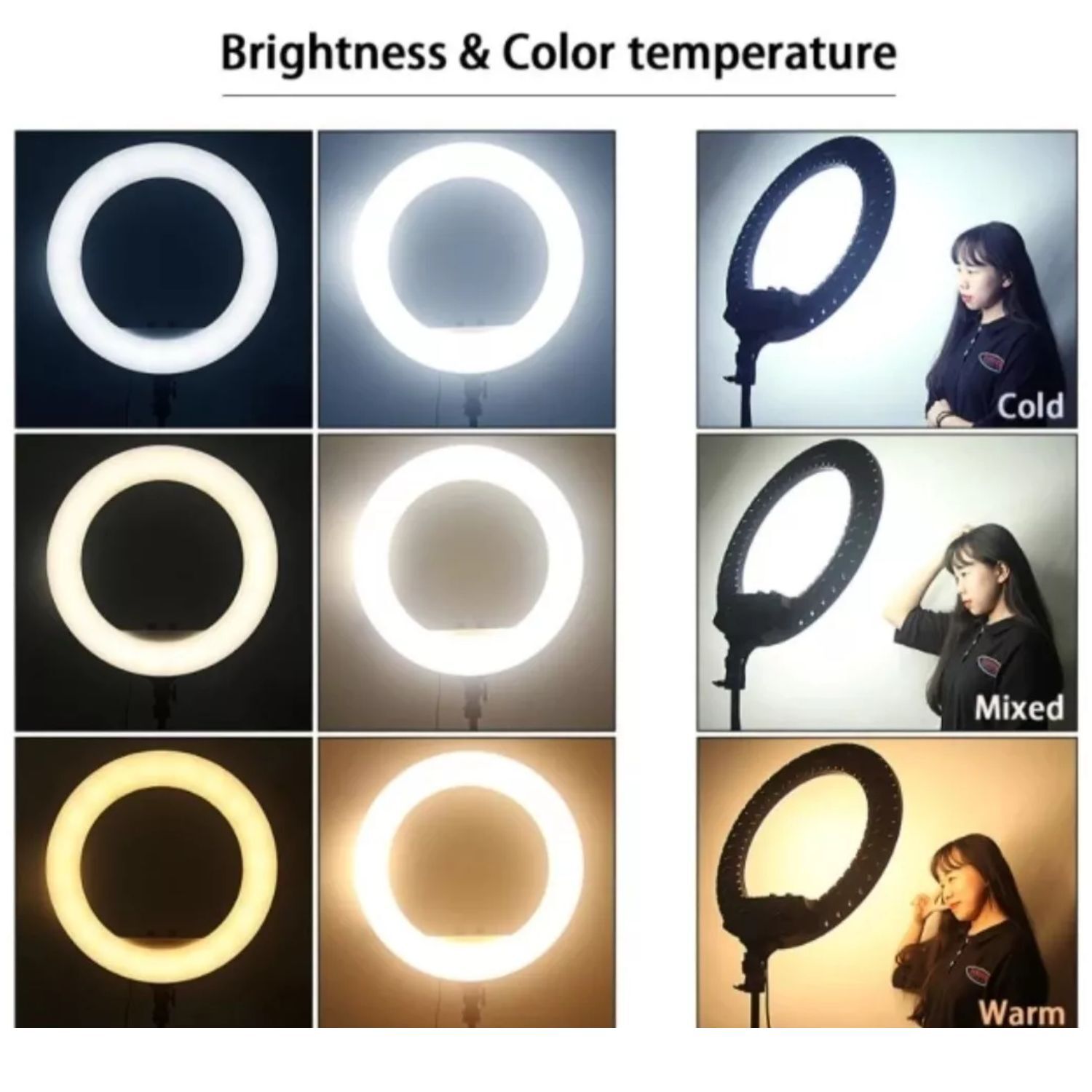 Aro De Luz Led 30 Cm Anillo De Luz Con Tripode Ajustable image number 3.0