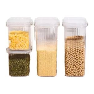 Set 5 Recipientes Hermeticos Almacenamiento Con Tapa Cocina