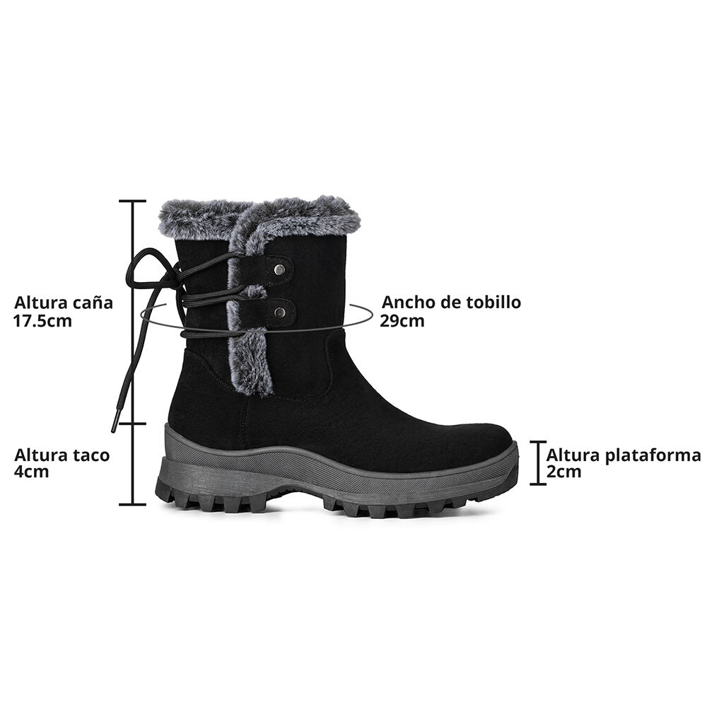 Botin Mujer Casual Con Felpa Plataforma Vintage Weide Czy611 image number 6.0
