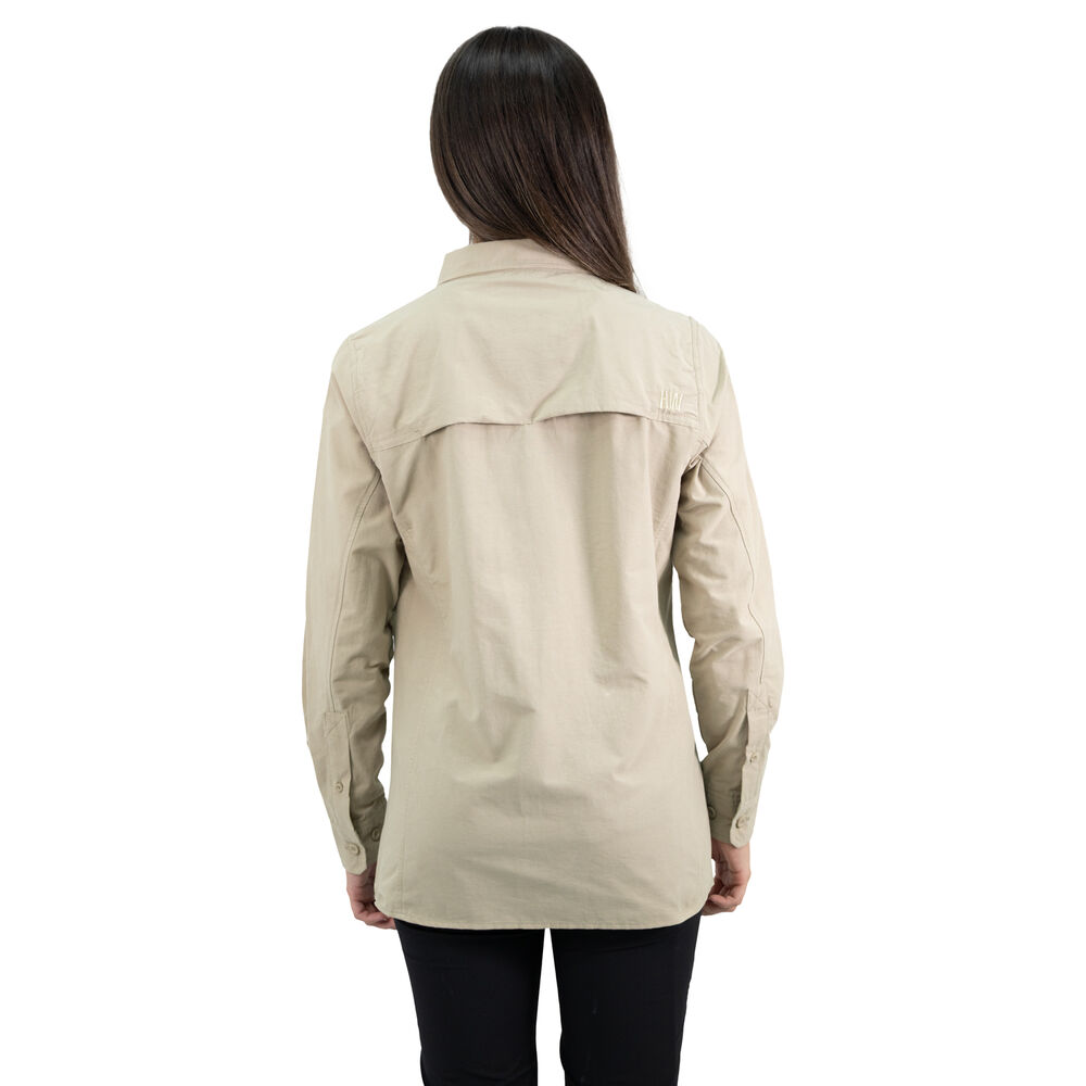 Camisa Hw Duck Dry Mujer Beige image number 3.0