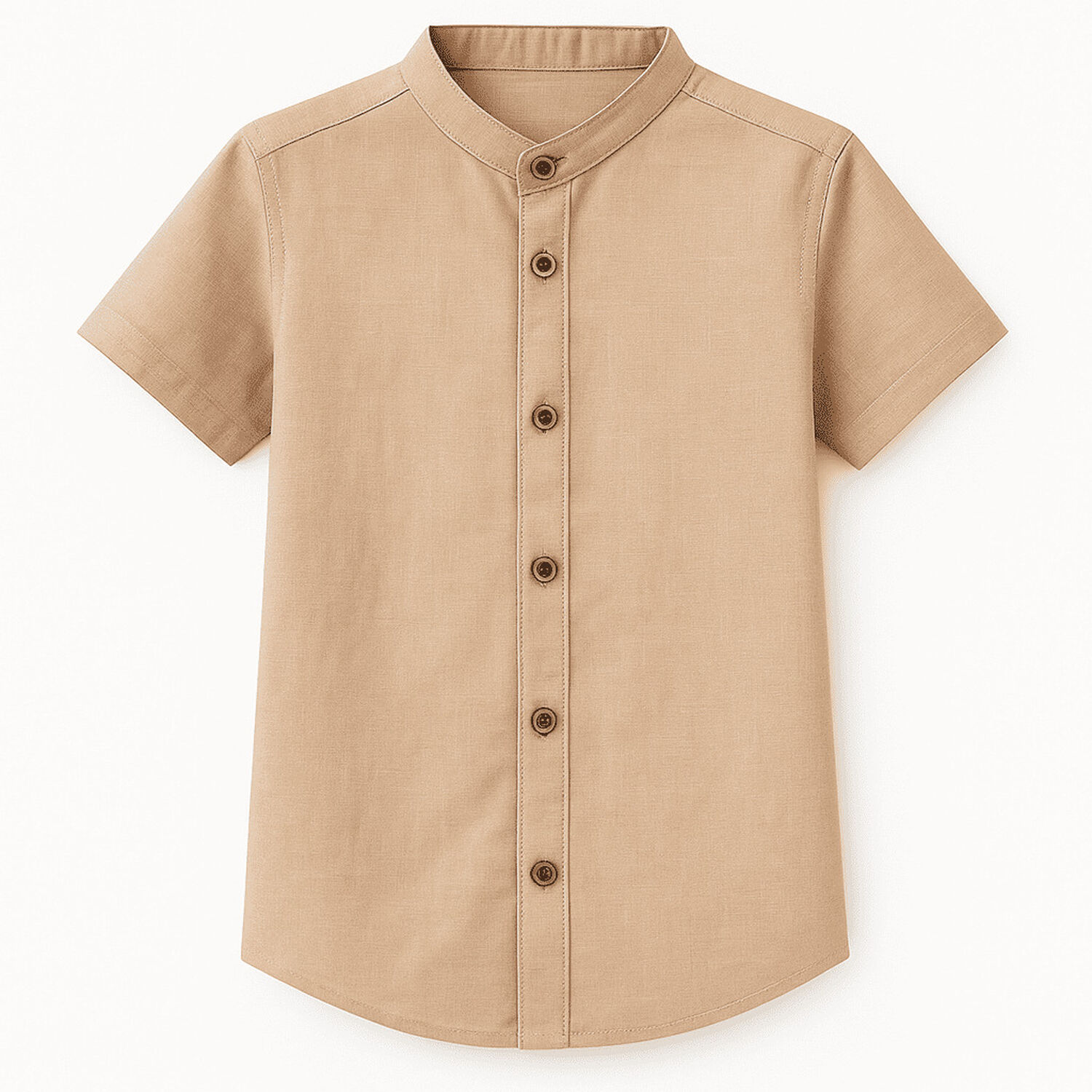 Camisa Ni&ntilde;o Lino Manga Corta Fresca Y Elegante image number 0.0