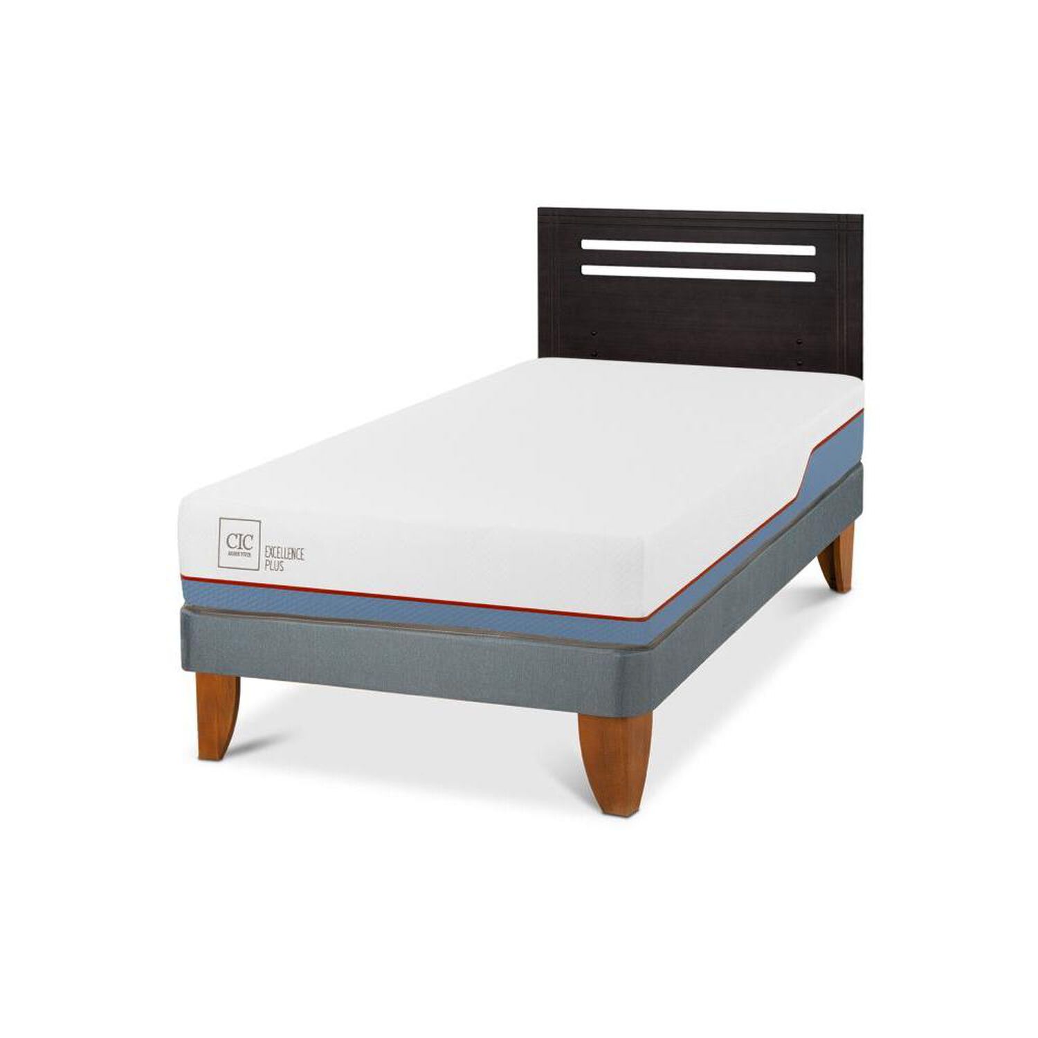 Cama Europea Cic Excellence Plus / 1.5 Plazas / Base Normal + Respaldo image number 3.0