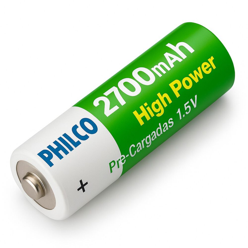 Pila Recargable Aa Precargada 2700 Mah Alta Capacidad image number 0.0