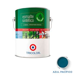 Esmalte Sintetico Base Agua Profesional 1 Gl (3.78lt) Azul Pacífico - Tricolor
