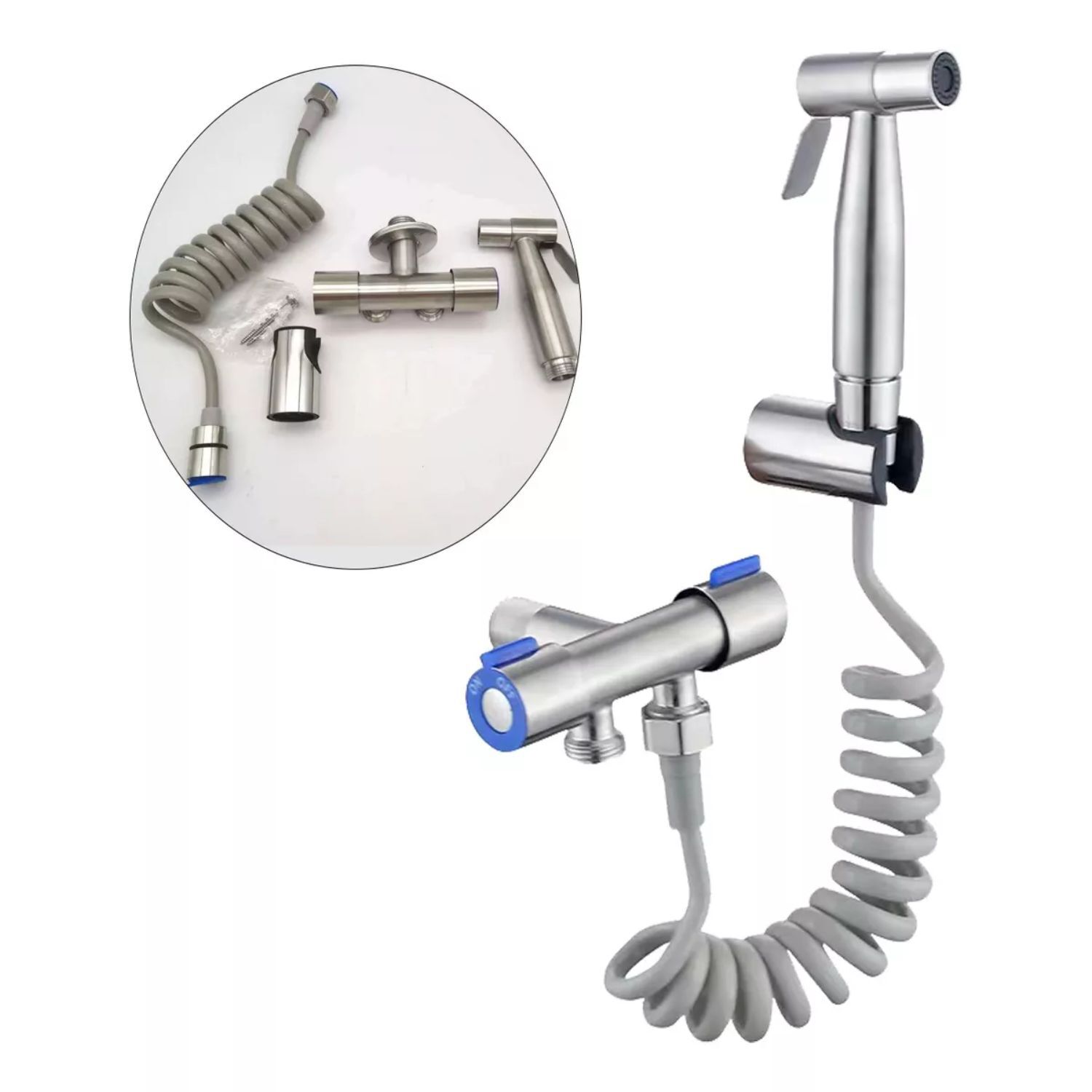 Kit Ducha Ba&ntilde;o Bidet &Aacute;rabe Inodoro De Acero Resistente image number 0.0