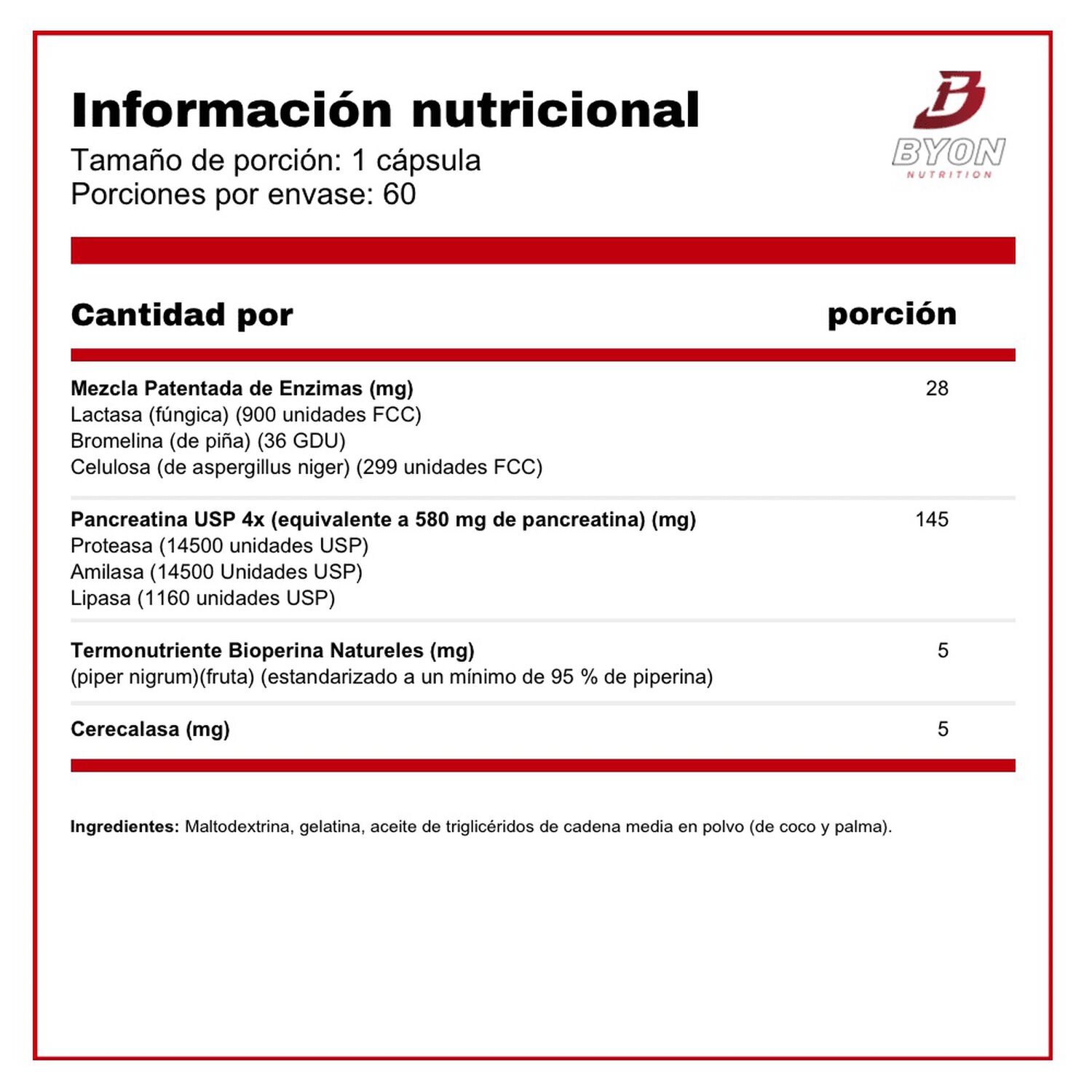 Digestitol Enzimas Digestivas 60 C&aacute;psulas image number 1.0